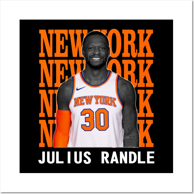 New York Knicks Julius Randle 30 Wall Art by Thejockandnerd